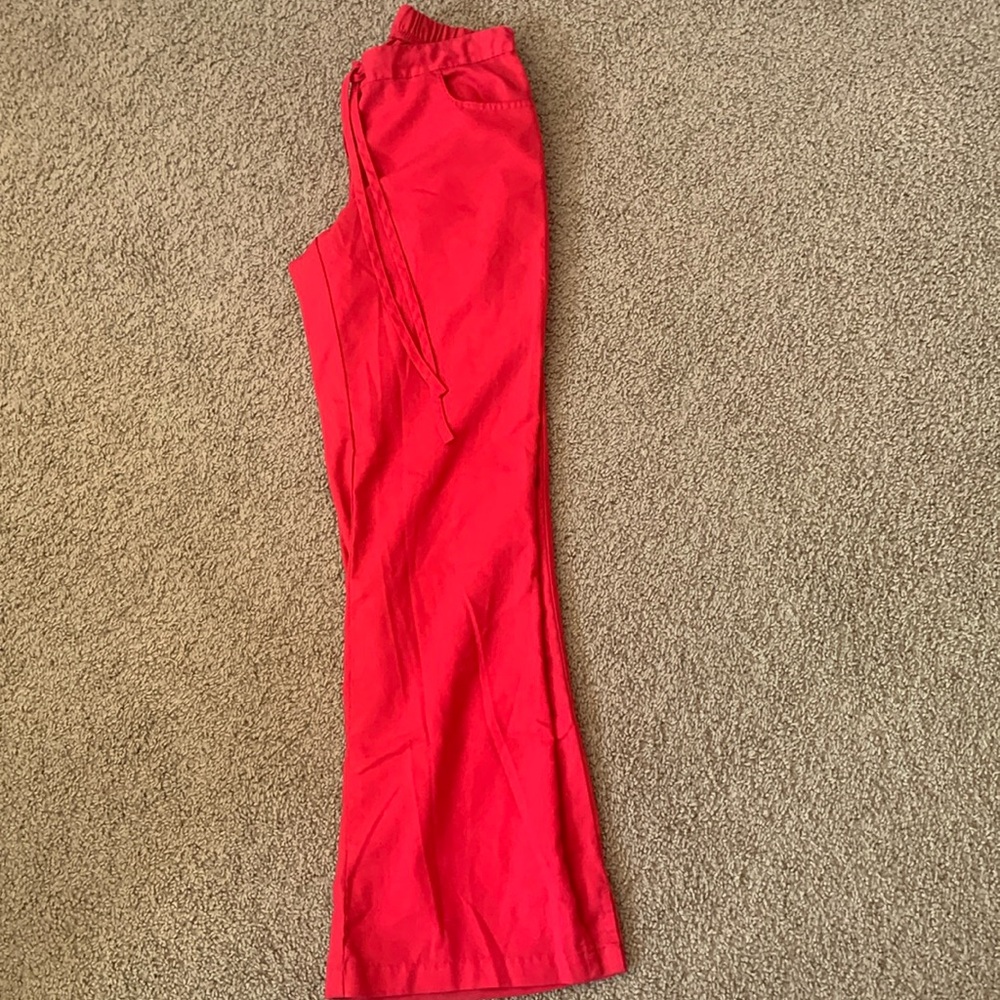 Hot pink scrub pants